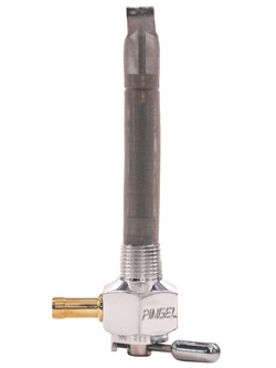 Single Outlet Reserve Hex Valve-3/8" NPT-1000 Series-5/16" hose barb-Aluminum