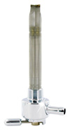 Single Outlet Reserve Round Valve-3/8" NPT-4000 Series-5/16" hose barb-Chrome