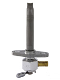 Single Outlet Reserve Hex Valve-1/4" NPT-4000 Series-3/8" hose barb-with adapter-Aluminum