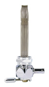 Single Outlet Reserve Hex Diamond-22mm (H-D)-4000 Series-5/16" hose barb-Chrome