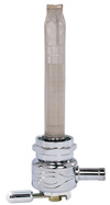 Single Outlet Reserve Round Flamed Valve-22mm (H-D)-4000 Series-5/16" hose barb-Chrome