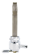 Single Outlet Reserve Round Valve-22mm (H-D)-4000 Series-5/16" hose barb-Chrome