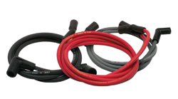 Dyna Spark Plug Wires -  7MM Black Silicon, Suppression Core, 90 degree boot