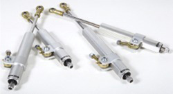 Steering Stabilizer Aluminum 8-3/4" Body, 6" Stroke, 17-1/4" Length