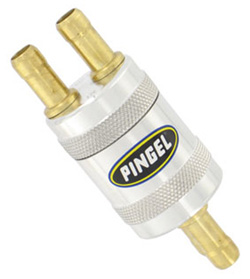 Inline SS Fuel Filter Satin 2 In 2 Out