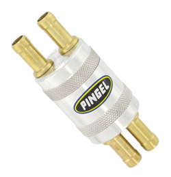 Inline SS Fuel Filter Satin 2 In 4 Out